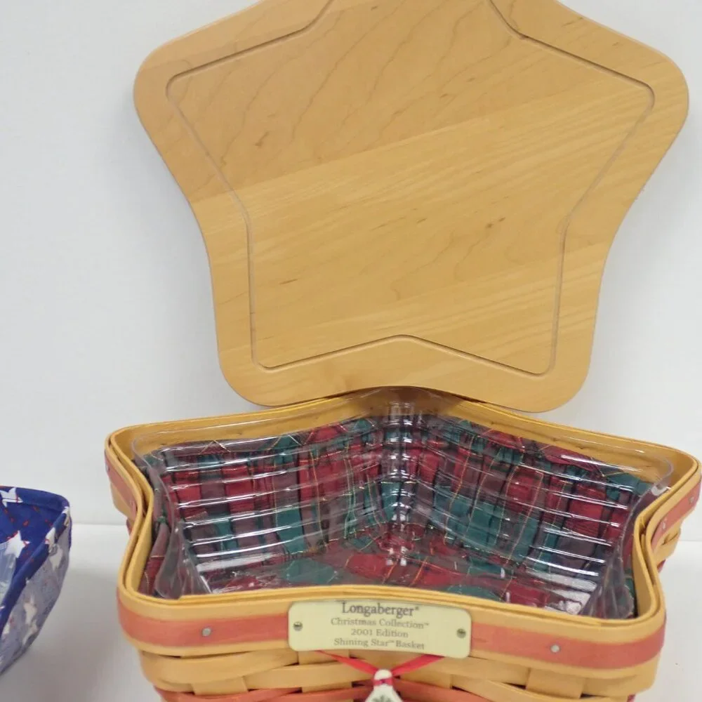 Longaberger Christmas Collection 2001 Edition Shining Star Basket